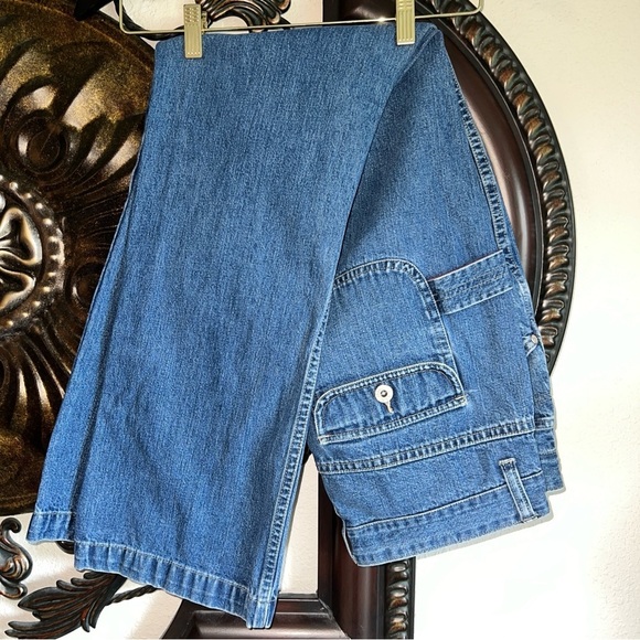 B.U.M. Equipment Women's 100% Cotton Jean Denim Painter Pants Trousers 15/16 - Picture 12 of 13